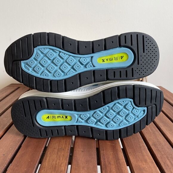 Nike Air Max Genome(GS) WHITE BLUE YELLOW Women 8.5/Big Kid 7Y(CZ4652-101) - Picture 11 of 13